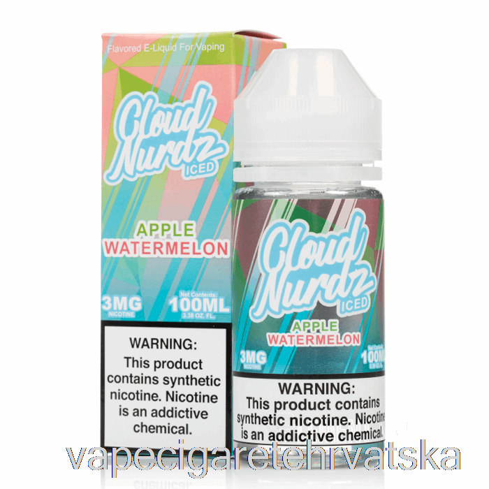 Vape Hrvatska Ledena Jabuka Lubenica - Oblak Nurdz - 100ml 3mg